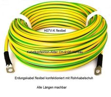 5m Erdungskabel 16mm2 konfektioniert M8