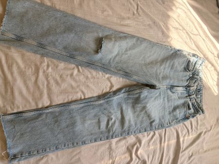 Jean ZARA taille haute femme bleu clair bon état taille 34