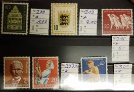3452) kleines Lot von 6 Marken sauber postfrisch