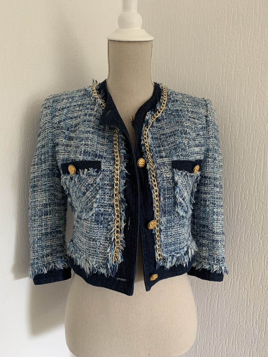 Jacken: Veste en tweed et denim taille S – Neu (gemäss Beschreibung) aus Gland von TallyEva 2