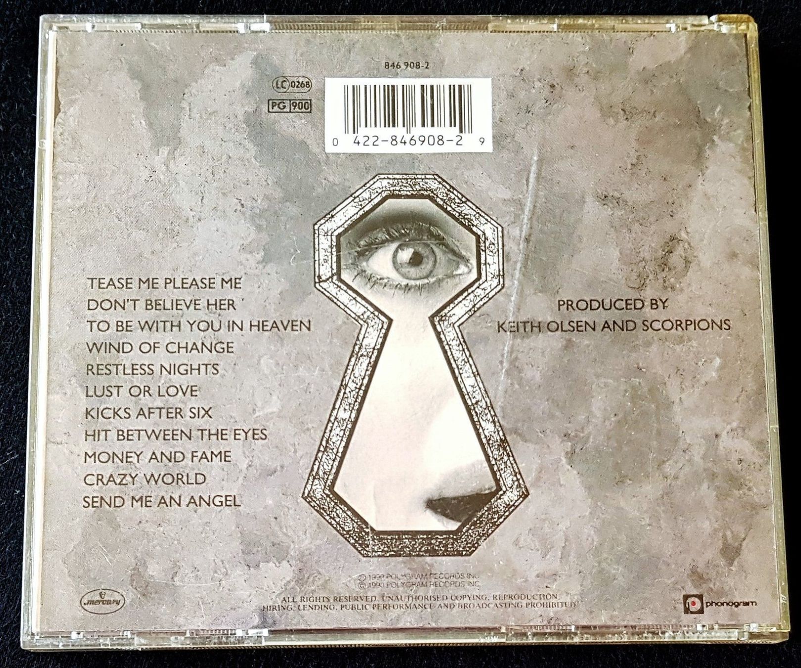 CD: Scorpions – Crazy World - CD - 1990 - Mercury – Usato da Uster venduto da Zardodel 1