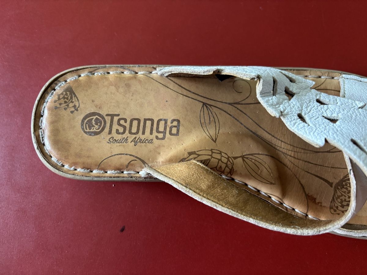 Scarpe da donna: Damen Tsonga Isivina Zehentrenner Weiss Leder – Nuovo (secondo la descrizione) da Winterthur venduto da ru.he 3