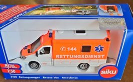 Siku 2108 Rettungswagen Rescue Van Ambulance 1:50