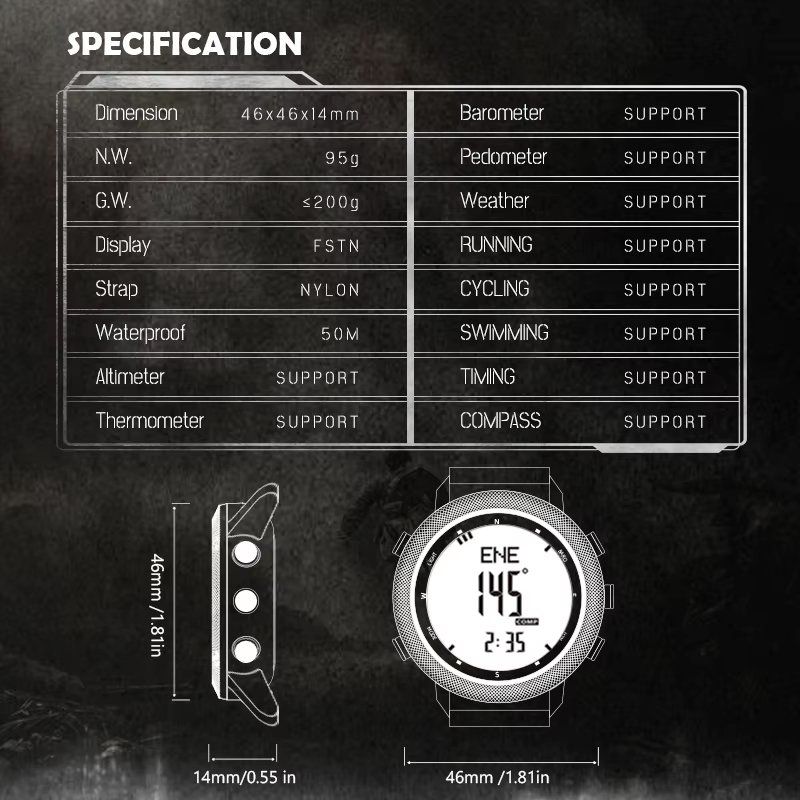 Orologi: NEU Outdoor-Multifunktionsuhr / Montre multifonction outdoor – Nuovo e nell'imballaggio originale da Isérables venduto da Alfaga 8