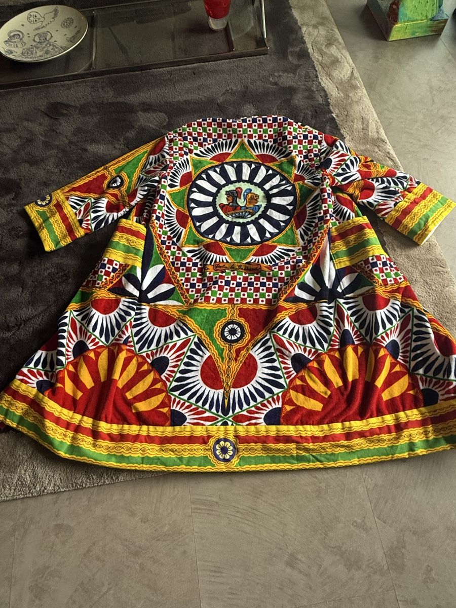 Accappatoi: Dolce & Gabbana Bathrobe Carretto XL Cotton multicolor new – Usato da Zürich venduto da Jomed6 6