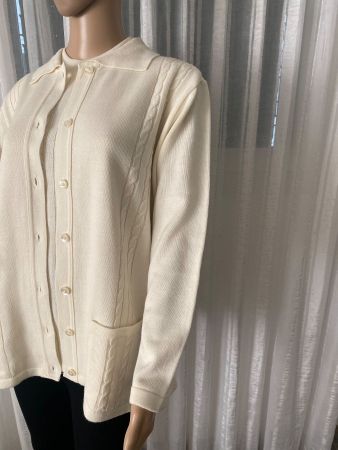 Perfekter Auftritt - tolles zeitloses Twinset, beige, L/XL