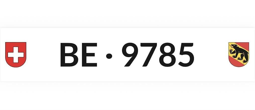 Insegne: Kontrollschild Kanton Bern BE 9785  – Usato da Bern venduto da BE95