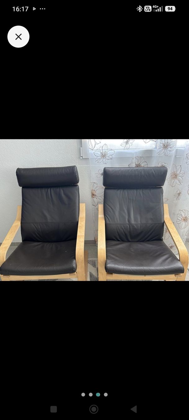 Fauteuils: 2 Ledersessel in gutem Zustand – D'occasion à Waldenburg par leo_5tsd
