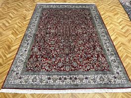 Seidenteppich 260*185cm handg.neuwertig und gewaschen Luxus