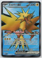 Pokemon Zapdos ex 192/165 MEW EN 2023