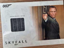 Carte James Bond Skyfall - Authentique Morceau de Veste