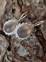 Ohrhänger mit Achat Tropfen in 925 Silber gefasst - neu!