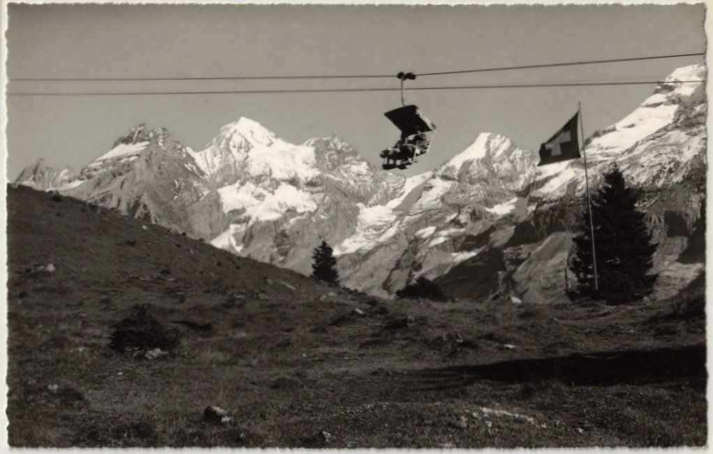 Cartoline postali: Kandersteg - Sessellift Oeschinen – Usato da Binningen venduto da Mountainrider