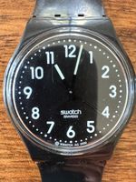 Swatch Armbanduhr schwarz Modell 2009 gebrauchter Zustand