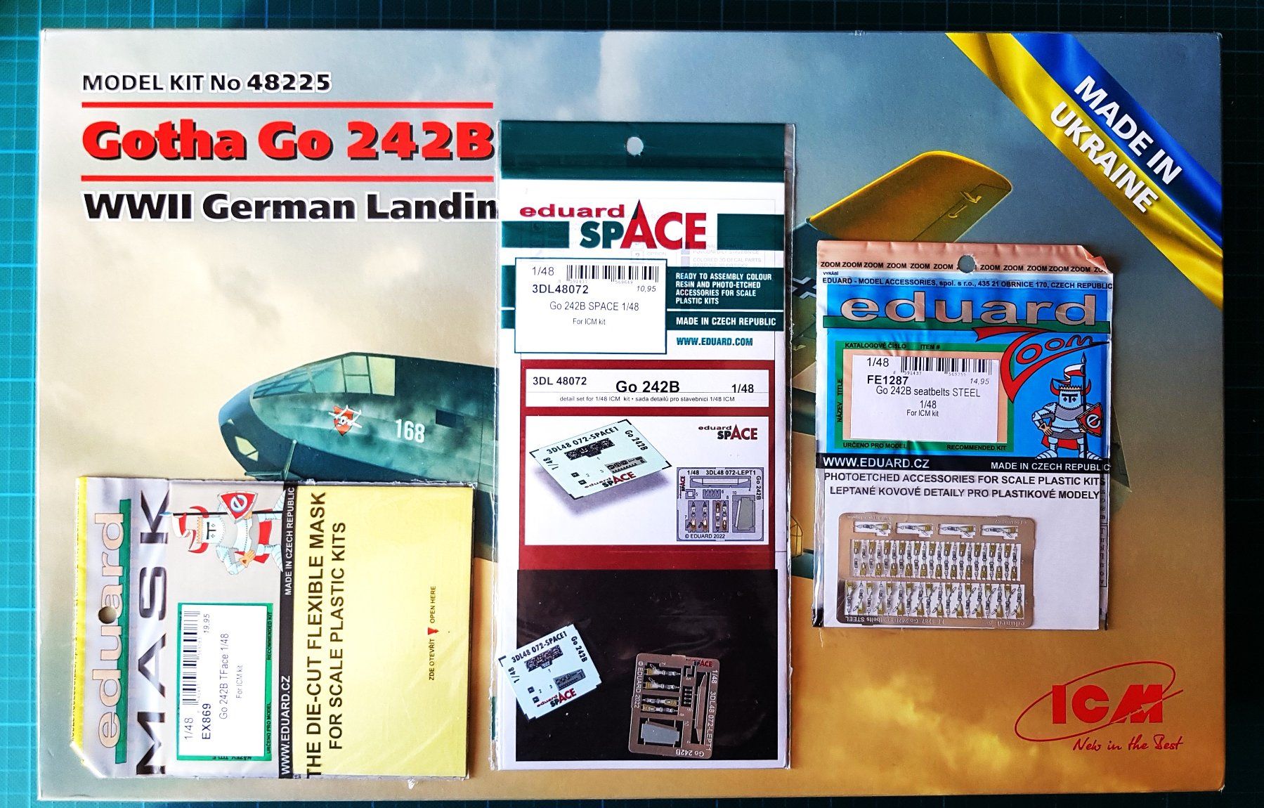 Kit di modellismo & Modellini statici: Gotha Go 242 B,    2. WK  Lastensehler   ICM  1:48 – Usato da Abtwil  SG venduto da Relluem1 6