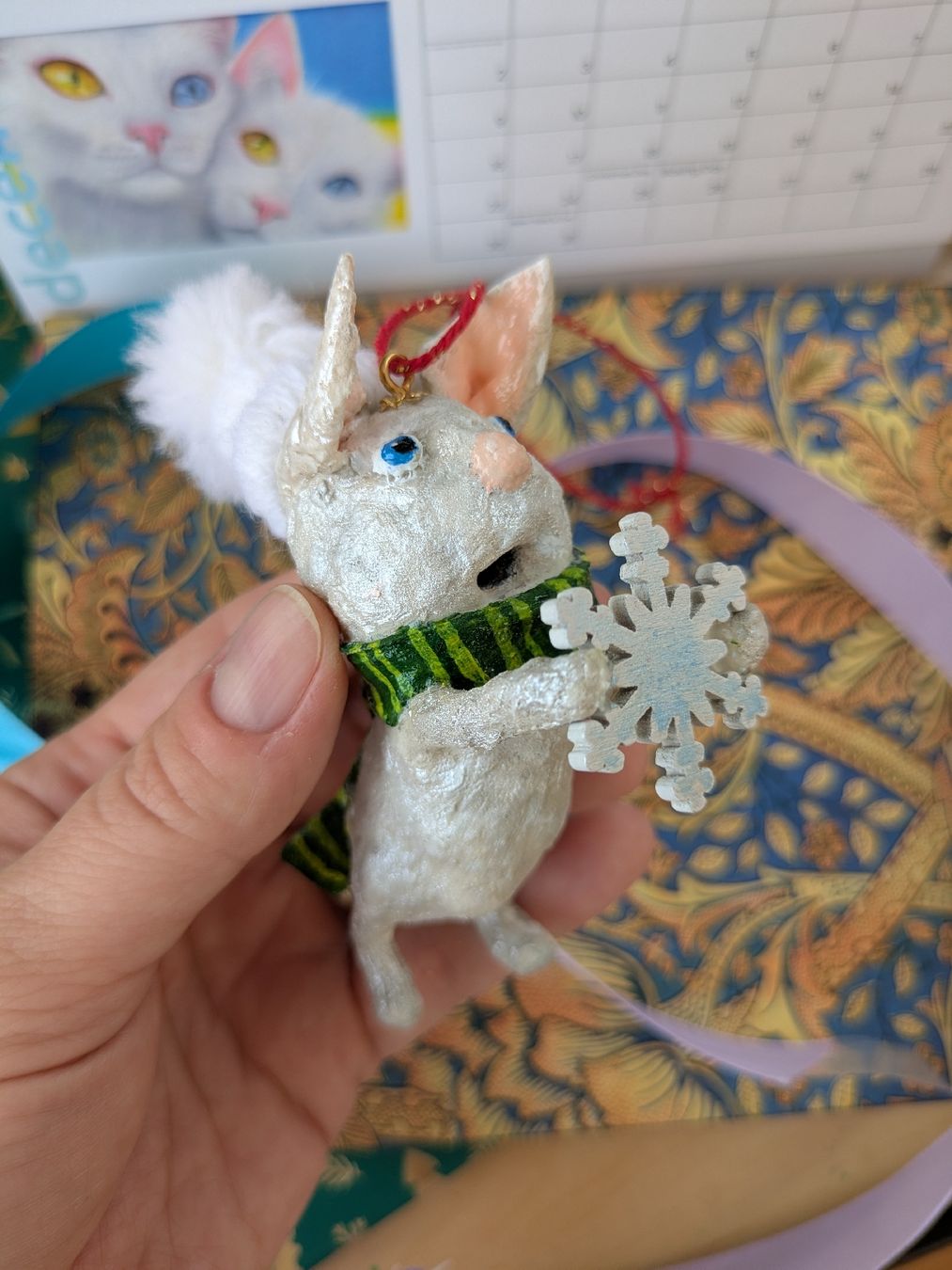 Tutte le decorazioni: Christbaumschmuck aus Pappmaché – Nuovo e nell'imballaggio originale da Zuoz venduto da liz_9nhl 9