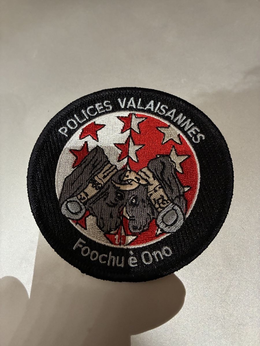 Schweizer Armee Placchette & Badge: Polices valaisannes – Usato da Oberiberg venduto da reimet 1