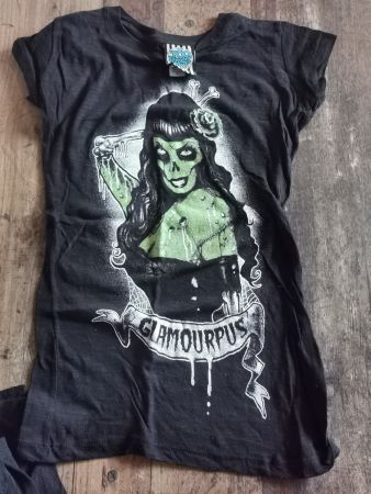 Toofast Shirt Glamourpus Zombie Girl Skull *NEU* S M L XL