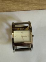 Calvin Klein Designer Damenuhr Silber | Batterie fehlt
