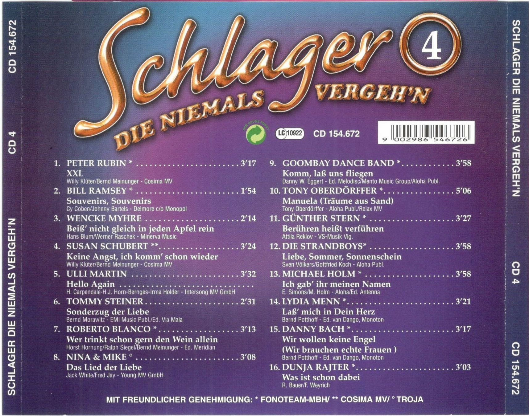 CD: Schlager CD Box Folge 4 – Usato da St. Margarethen TG venduto da ursk10 1