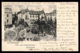 AK Lausanne, Villa Les Chrysanthèmes, Les Hirondelles