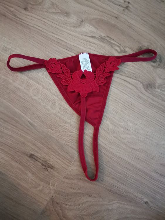 rosa tanga mit spitze