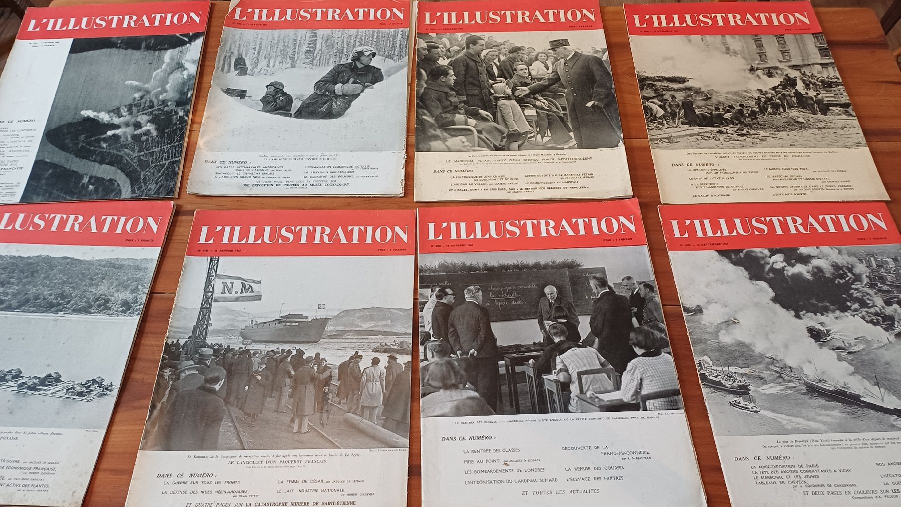 Zeitschriften & Magazine: 8 Alte illustrierte 40 er Jahre – Gebraucht aus Flawil von Naphtali