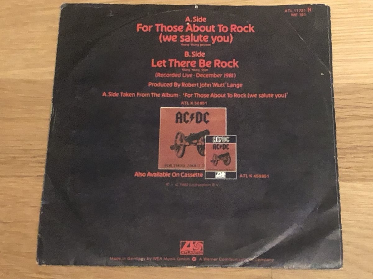 Dischi in vinile: AC/DC. 1981. For Those About the Rock / Let There – Usato da Faulensee venduto da Mizuno06 2