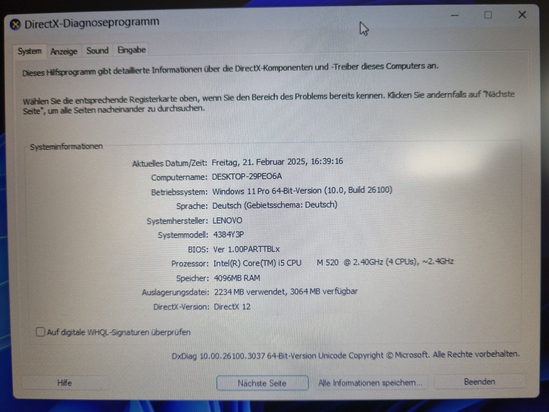 Lenovo Notebooks: Lenovo ThinkPad T510 – Gebraucht aus Rickenbach b. Wil von  6