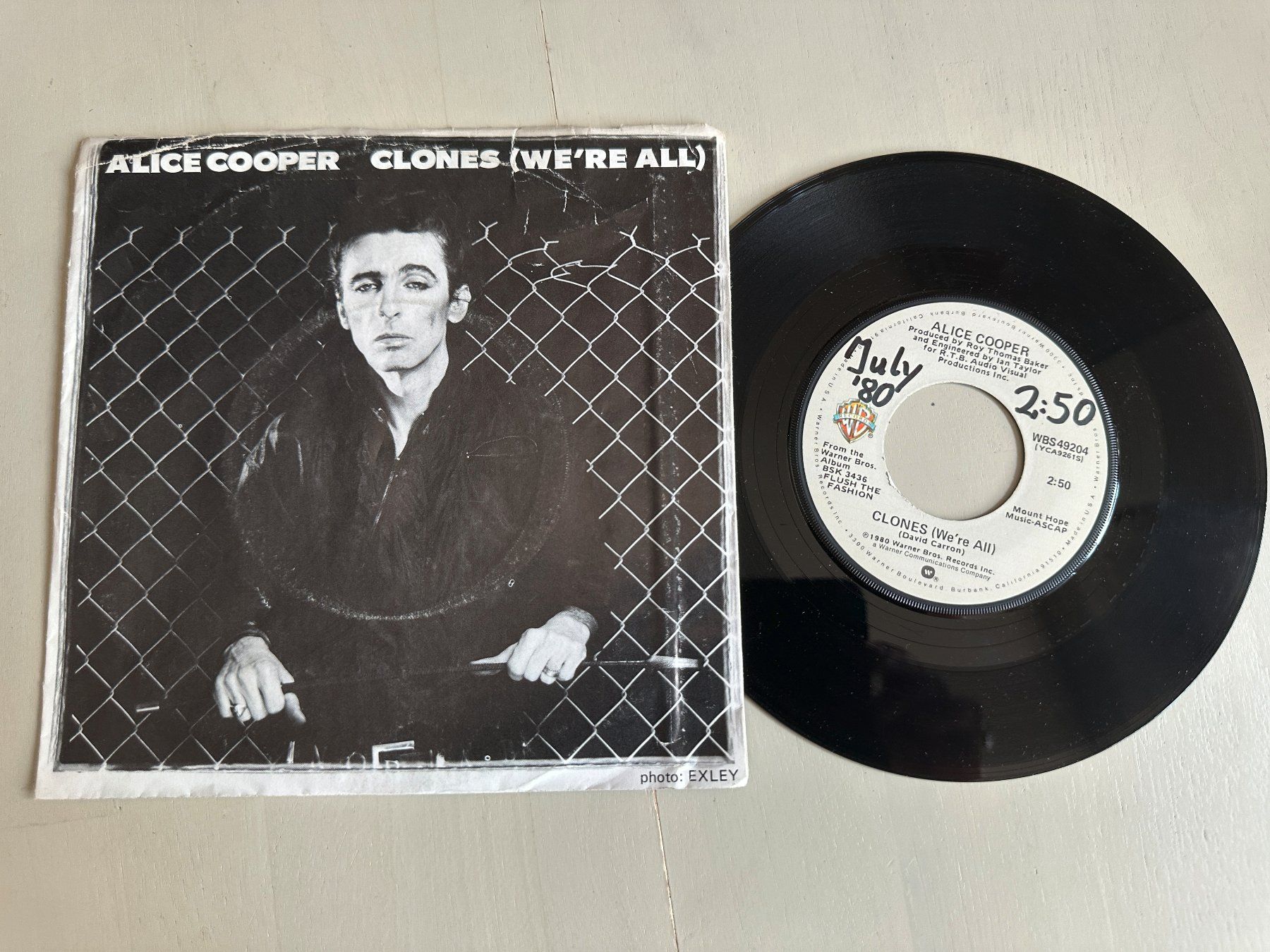 Dischi in vinile: ALICE COOPER rare Single Clones USA differnt Glam Kult – Usato da Basel venduto da Partridge