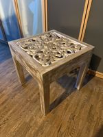 Holztisch Gold Muster 45x45x45 cm Paint Design