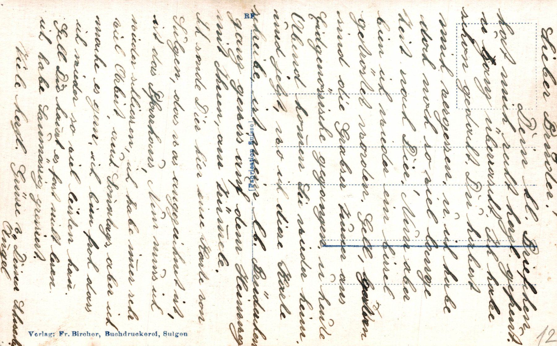 Cartoline postali: Flugaufnahme Sulgen – Usato da Bronschhofen venduto da Astore 1