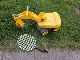 BIG Bobby Car Bagger Spielzeug gelb