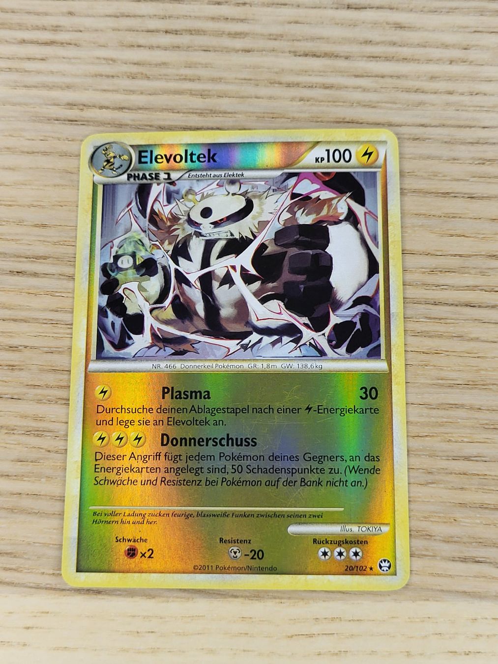 Pokémon Carte collezionabili: Elevoltek / Electivire (Triumphant 20/102) reverse holo – Usato da Erlenbach ZH venduto da ram_mjn5