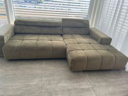 Ecksofa olivgrün