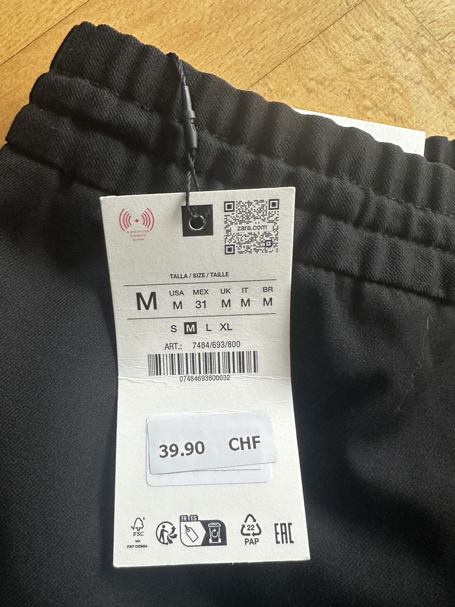 Zara Hosen: Neue Zara Hose Schwarz Grösse M – Neu und originalverpackt aus Horgen von jul_pc5g 1