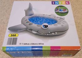 INTEX Hai Pool für Kinder mit Sprinkler (229x226x107cm) NEU!