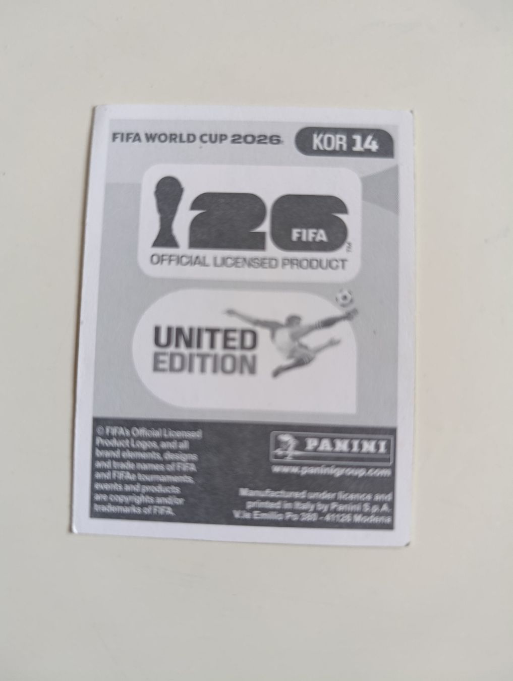 Panini Carte collezionabili: Panini World Cup 2026 KOR 14 – Nuovo (secondo la descrizione) da Lavey-Village venduto da pas_7xd2 1