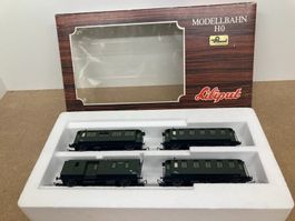 Liliput H0 872 4-teiliges Wagen-Set Personenwagen Gepäck ÖBB