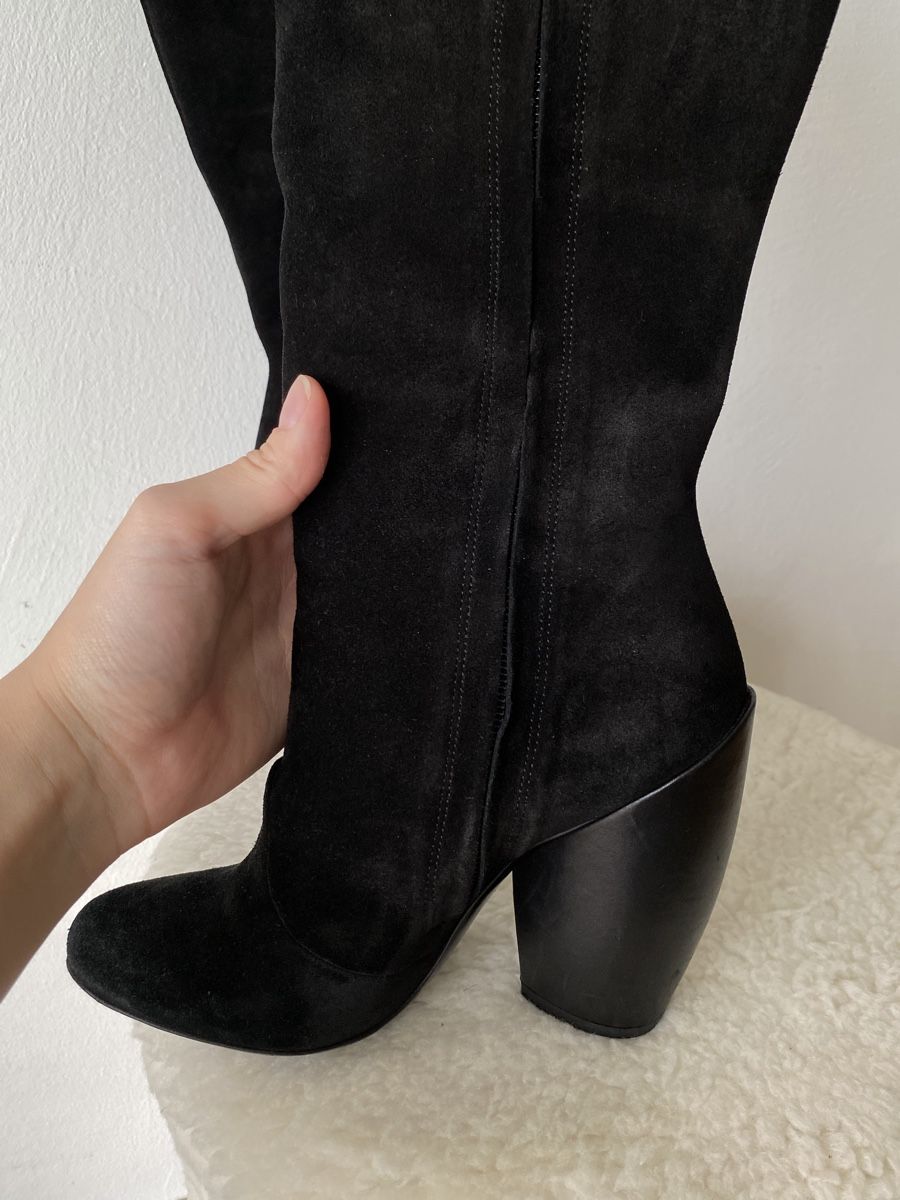 Scarpe da donna: Pollini Black Suede Knee High Boots, Size 36 – Usato da Münchringen venduto da loo_b7bd 6