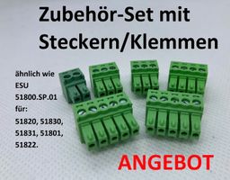 Zubehör-Set Steckern/Klemmen ähnlich ESU 51800.SP.01