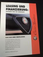 Prospekt Alfa Romeo Leasing und Finanzierung 1997