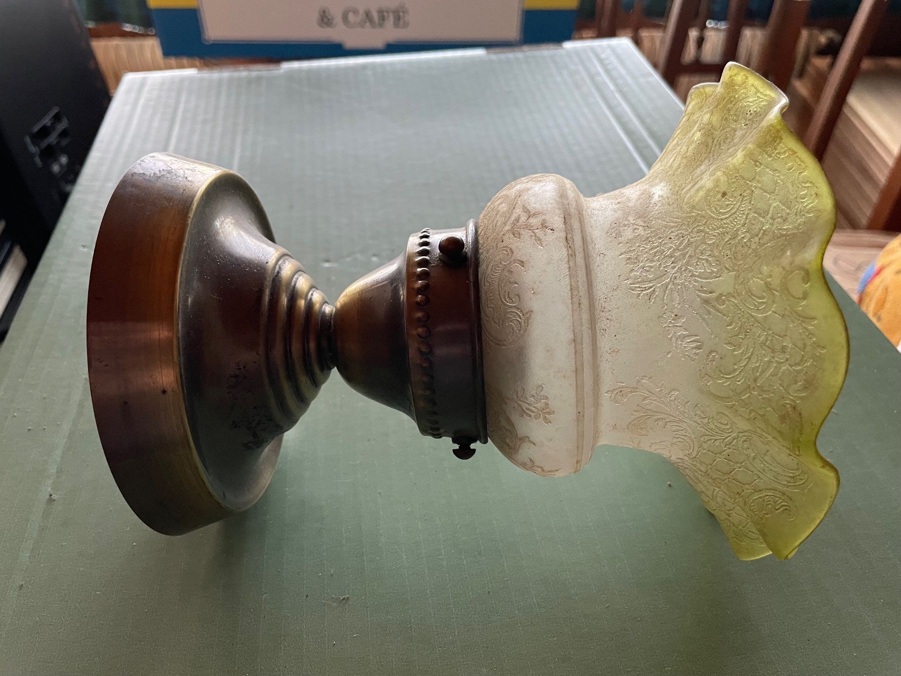 Lampade: Antike Deckenleuchte im Jugendstil – Usato da Herrenschwanden venduto da Katja71 2