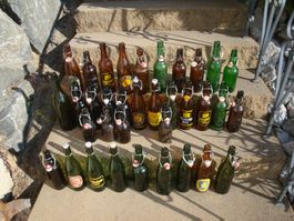 Sammlung Bierflaschen Bügelflaschen verschiedene Groessen