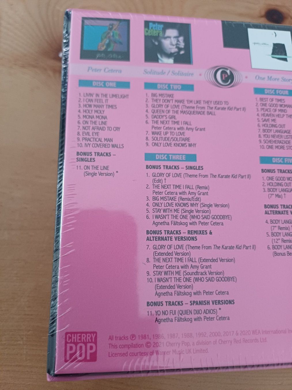 CD: Peter Cetera Love, Glory, Honor & Heart: The Complete Full M – Nuovo e nell'imballaggio originale da Jona venduto da Rreto71 3