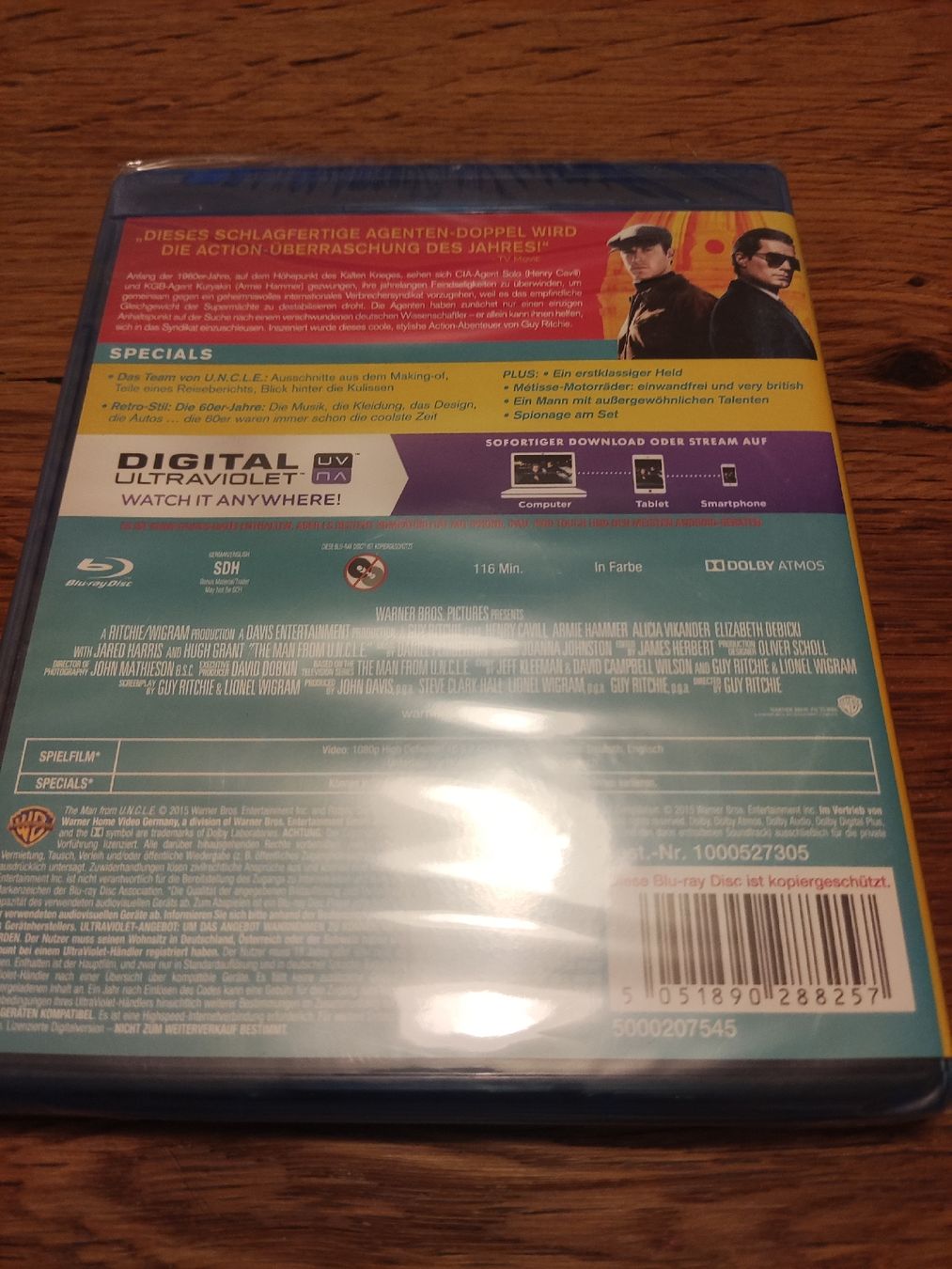 Tutti i DVDs: Codename U.N.C.L.E. (Blu-ray) Neu und OVP – Nuovo e nell'imballaggio originale da Oberembrach venduto da giu_7ksd 1