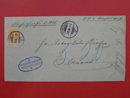 1884: Nr. 66A Nachnahme von RHEINFELDEN (AG): 2.JUNI 1884