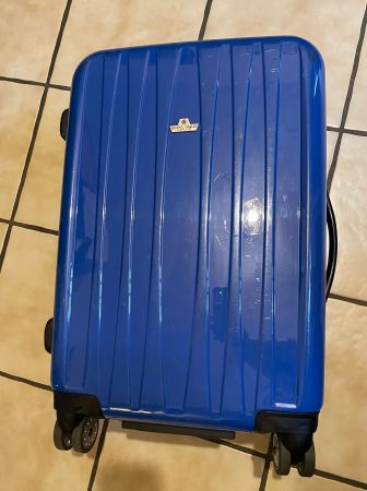 Rollkoffer blau