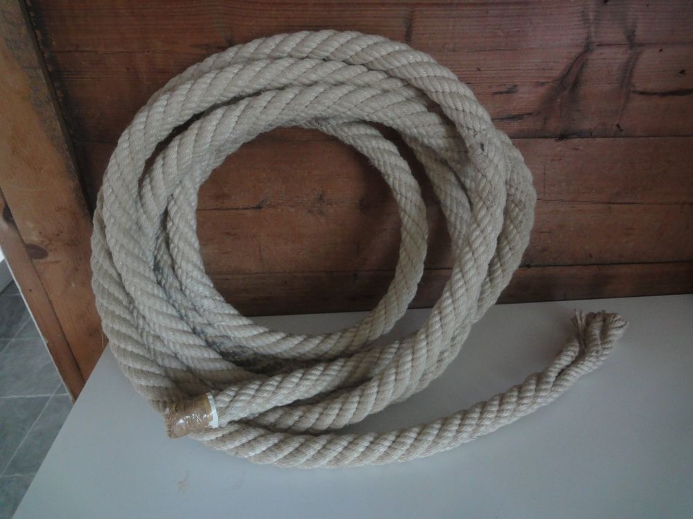 Chapuis AL10 Sisal-Seil 10mm - 610kg Tragkraft, 10m Länge, Biologisch Abbaubar