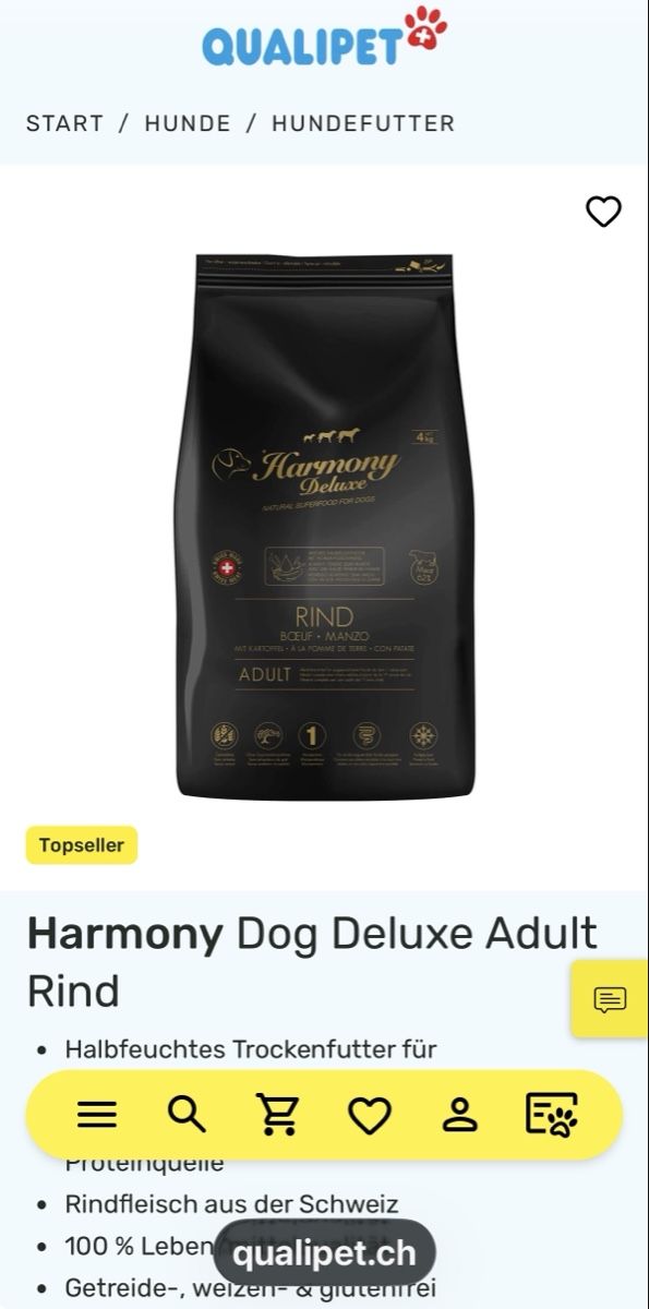 Nourriture: Harmony Deluxe Rind Hundefutter – Neuf avec emballage d'origine à Bad Zurzach par Radesi 3